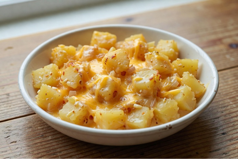 Easy Slow Cooker Cheesy Potatoes