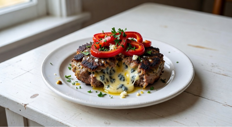 Blue Cheese-Stuffed Sirloin Patties